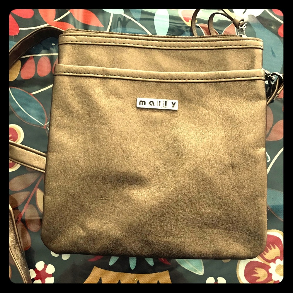 5/$30 Bronzy metallic Mally Beauty crossbody